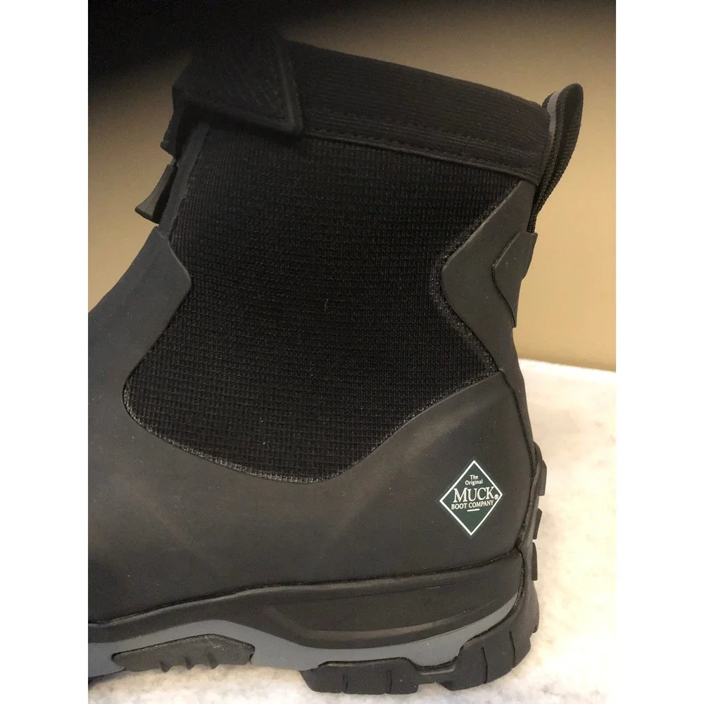 Muck Boot Co Apex Mid Zip Mens 14 Waterproof Hiking Hunting Boots Black NIB